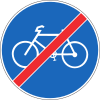 CH-Vorschriftssignal-Ende des Radweges.svg