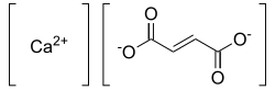 Structural formula of calcium fumarate