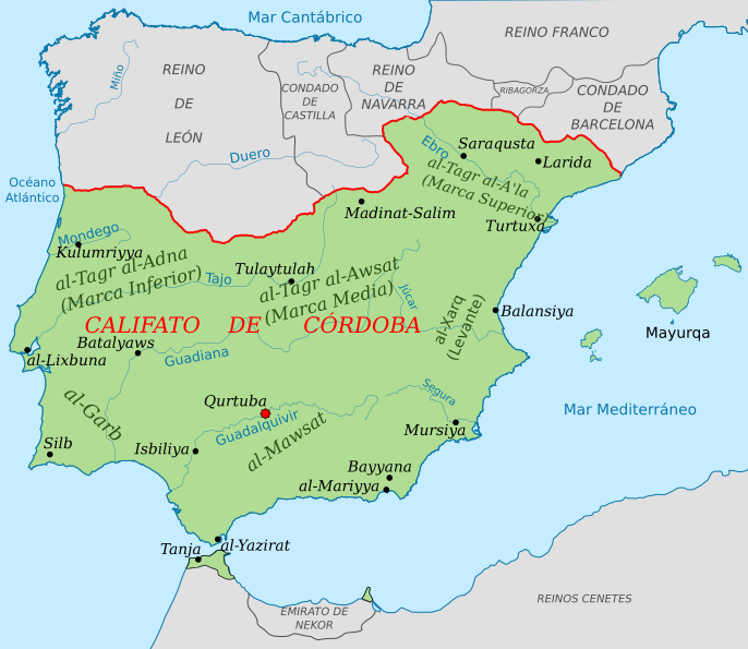 Datoteka:Califato de Córdoba - 1000.svg