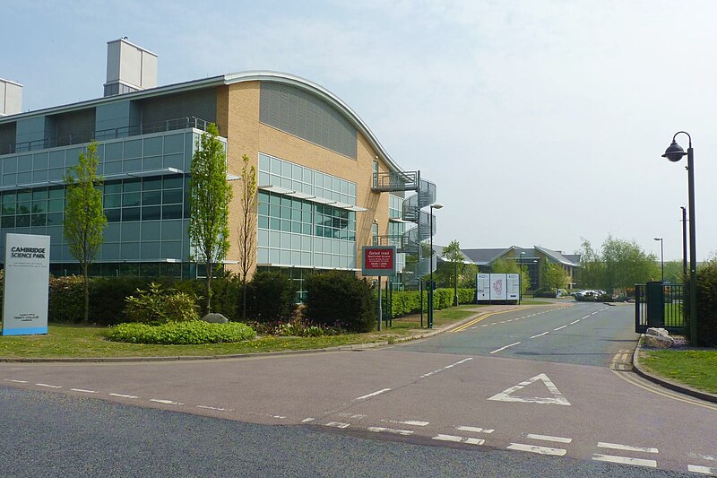 File:Cambridge Science Park rear entrance.jpg