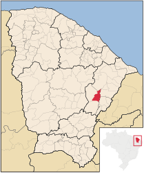 Jaguaribara - Carte