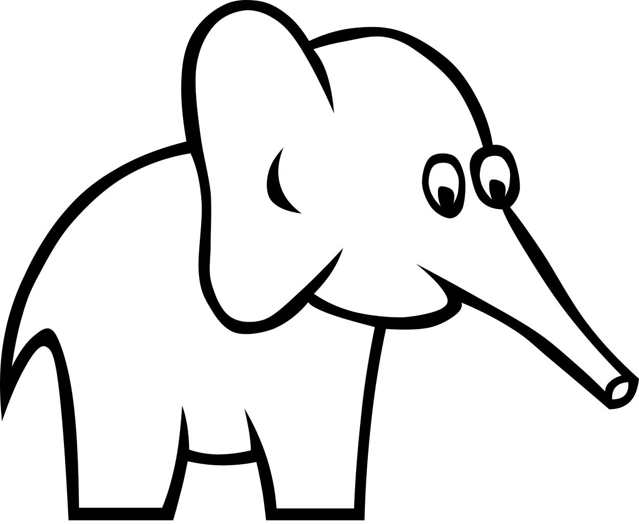 Free Free 114 Elephant Svg Black And White SVG PNG EPS DXF File