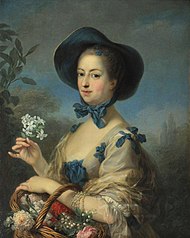 Charles André Van Loo - Madame de Pompadour ca frumoasă plantatoare - c.1754-1755.jpg