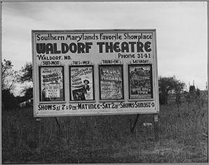 Charles County, Maryland.  All along Highway 5, between Washington and Waldorf, signs advertise the l.  .  .  - NARA - 521551.jpg