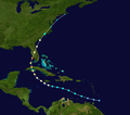 Hurricane Charley track map