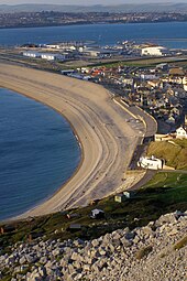 Chesil Cove at the Portland end of Chesil Beach