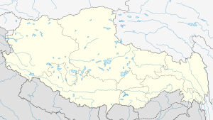 ダライ・ラマ13世の位置（チベット自治区内）
