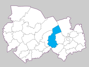 Chulymsky-distriktet på kortet