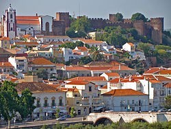 A panorama of Silves, showing the Moorish Castle