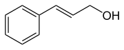 Structural formula of cinnamon alcohol