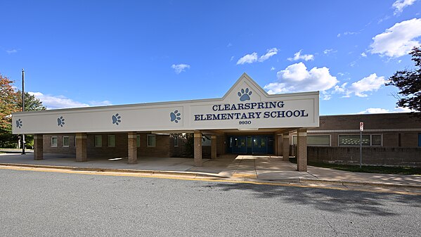 Clearspring Elementary School front, Damascus, MD