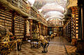 Bibliothekslesesaal im Stil des Barock (Teil der Nationalbibliothek der Tschechischen Republik)