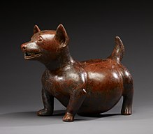 Керамическая фигурка собаки из Колимы 