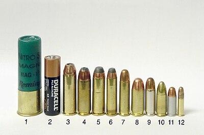 Liste des munitions d'armes de poing — Wikipédia