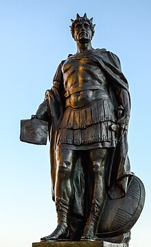 photo of statue of Constantine the Great in Oria standing gazing into the distance