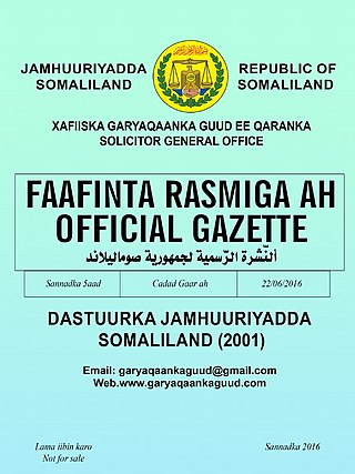 <i>Somaliland Government Gazette</i>