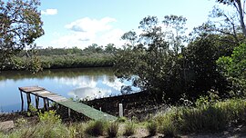 Coochin Creek as seen from The Esplanade, 2019 03.jpg