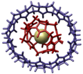 Host–guest complex within another host (cucurbituril)[7]