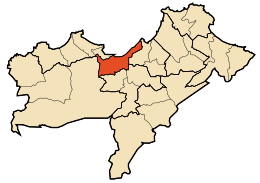 Arrondissement d'Oran - Carte