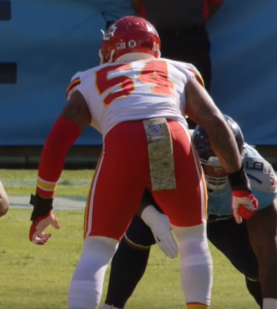 Wilson playing for the Chiefs in 2019.