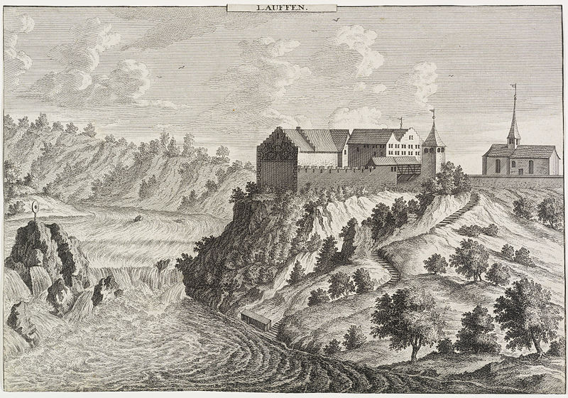 File:David Herrliberger Schloss Laufen mit Rheinfall c1750.jpg