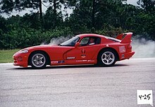 Dodge Viper GTSR Dmitri Nabokov in a Dodge Viper GTSR at the Justin Bell driving school.jpg