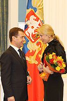 Dmitry Medvedev with Maria Shukshina