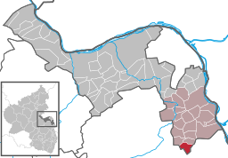 Läget för Dorn-Dürkheim i Landkreis Mainz-Bingen