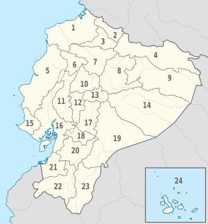 Ecuador, administrative divisions - Nmbrs - monochrome.svg