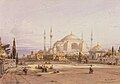 Eduard Hildebrandt - View of the Hagia Sophia in Constantinople - WGA11418.jpg