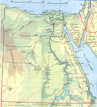 خريطة توضح حدود مصر الجغرافية وأبرز المناطق والمدن
