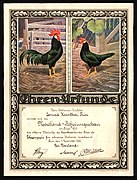 Certificate from the poultry show „Moselland-Befreiungsschau“ (Moselland liberation show) in Trier (1930)