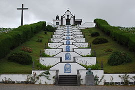Stairs of the Ermida de Nossa Senhora da Paz in Vila Franca do Campo.