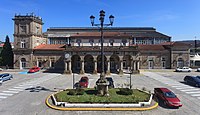 A staçión feroviària de Santiago de Compostela.