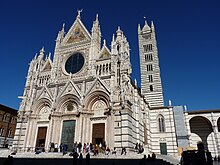 Siena Cathedral facade File- The facade of the Cathedral in Siena.jpg