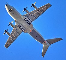 A400M beim Erstflug (11. Dez. 2009)