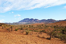 Arid land in the Flinders Ranges Flinders ranges pastoral land.JPG