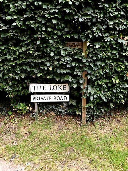 File:Footpath sign on The Loke - geograph.org.uk - 4161864.jpg