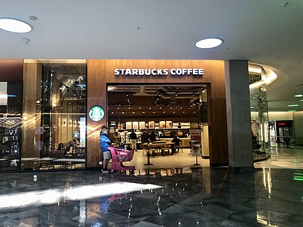 Starbucks inside Fourways Mall, South Africa