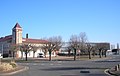 La place des Tilleuls au Plateau avec à gauche la Renaissance.