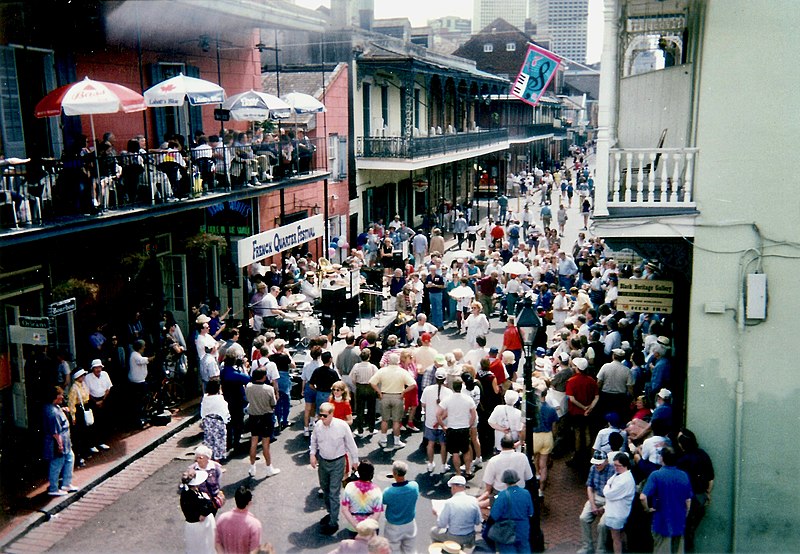 File:French Quarter Festival 1990 - View from Balcony.jpg