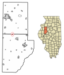 Fulton County Illinois Incorporated and Unincorporated areas London Mills Highlighted.svg