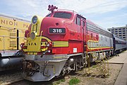 Atchison, Topeka and Santa Fe Railway EMD F7A No. 316
