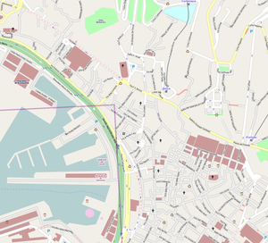 300px genova center map osm 5000 scale