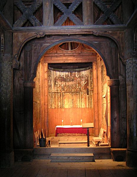 File:Gol stave church, interior.JPG