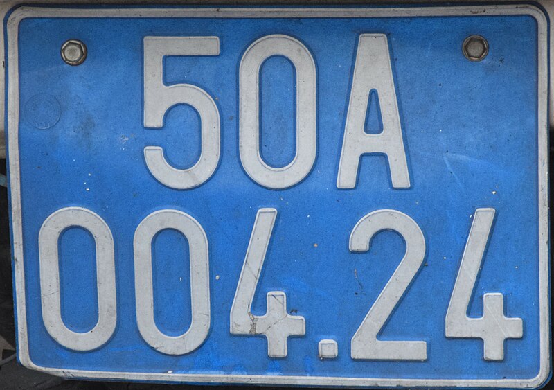 File:Goverment car licenseplate Vietnam.jpg