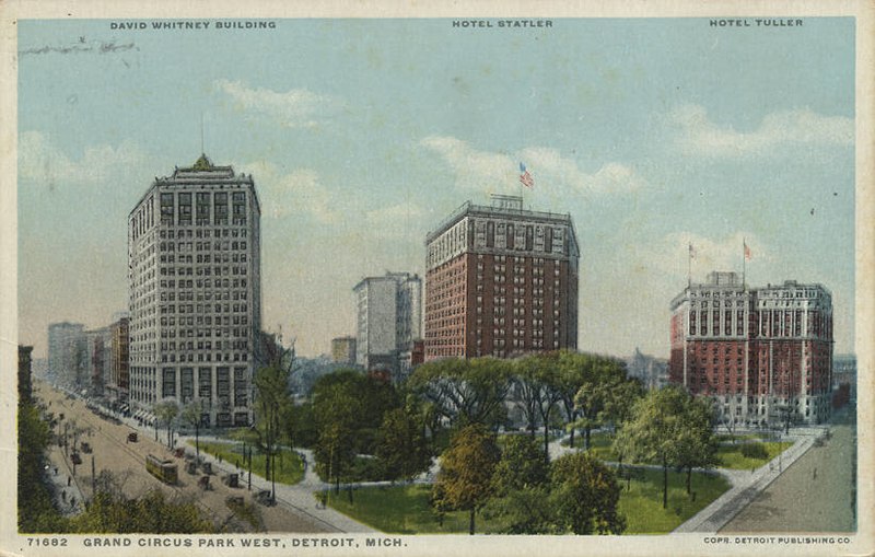 File:Grand Circus Park West, Detroit, Michigan, David Whitney Building (architects Graham, Burnham and... (NBY 7271).jpg