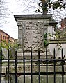 Graves to the south of St Mary's Church in Rotherhithe.