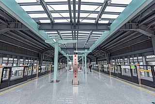 <span class="mw-page-title-main">Guanshanhe station</span> Metro station in Ningbo, China