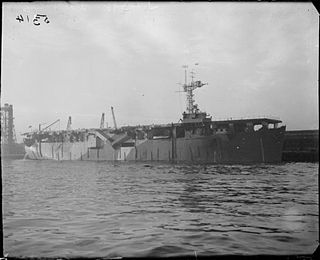 HMS <i>Vindex</i> (D15) 1943 Nairana-class escort carrier of the Royal Navy